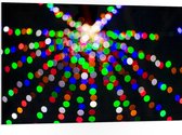 WallClassics - PVC Schuimplaat - Gekleurde Lichtstippen - 105x70 cm Foto op PVC Schuimplaat (Met Ophangsysteem)