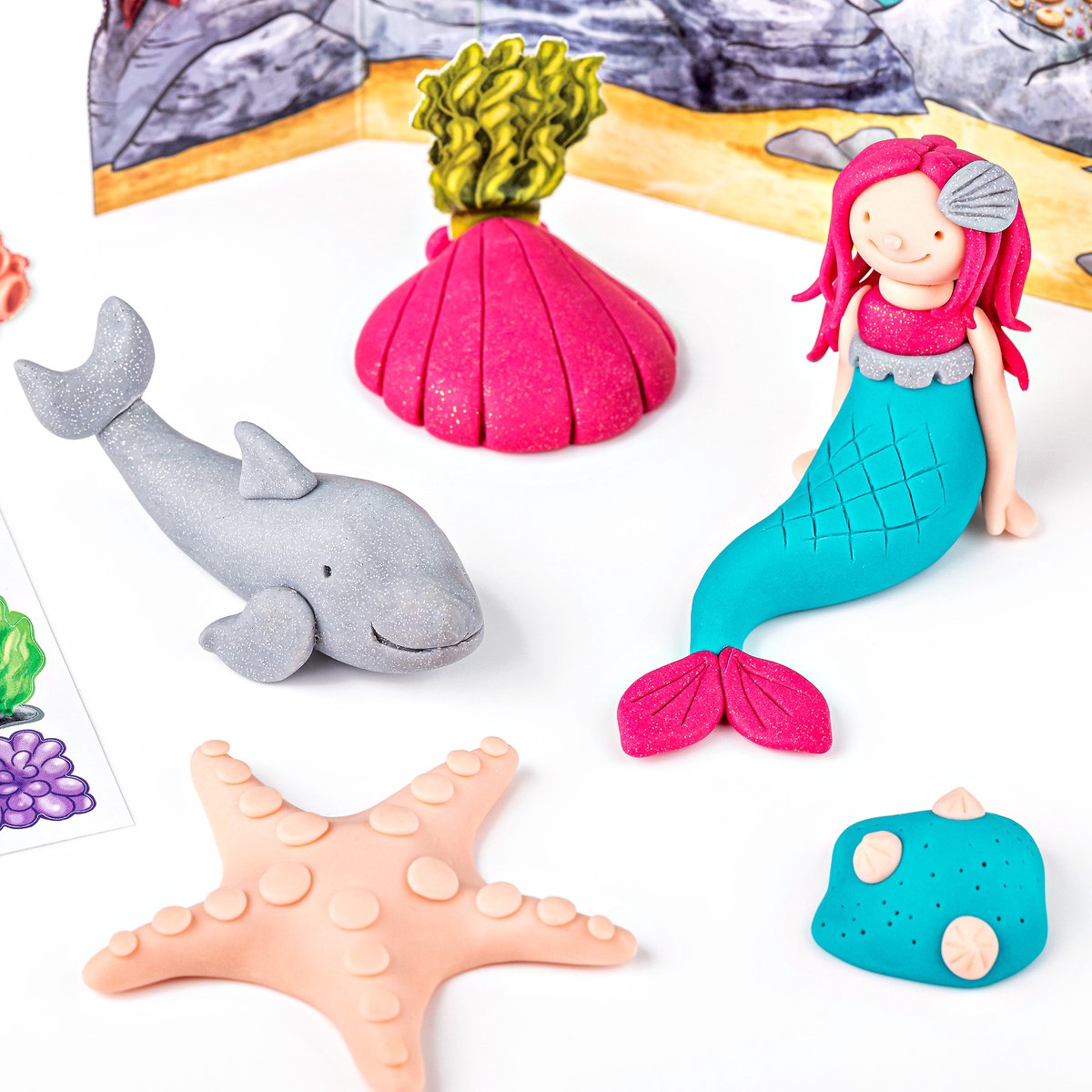 FIMO kids 8034 - ovenhardende boetseerklei - form&play - Zeemeermin — afbeelding 5