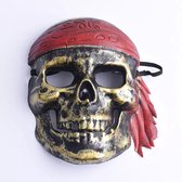 Face Mask facial Pirate - Masque d'Halloween - Or