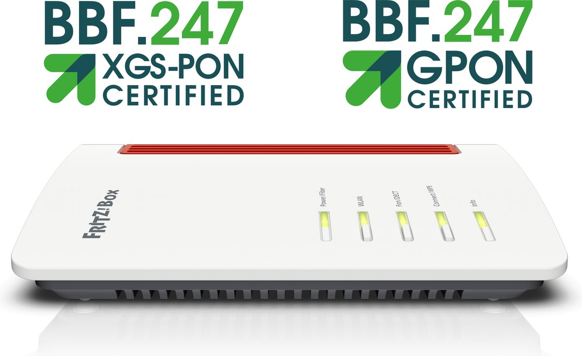 FRITZ!Box 5530 Glasvezel/AON - Router - Mesh Master - Dual-band - WiFi 6 - 600 Mbps - 2400 Mbps – foto 3