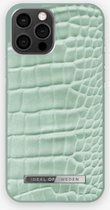 iDeal of Sweden Atelier Case Introductory voor iPhone 12 Pro Max Mint Croco