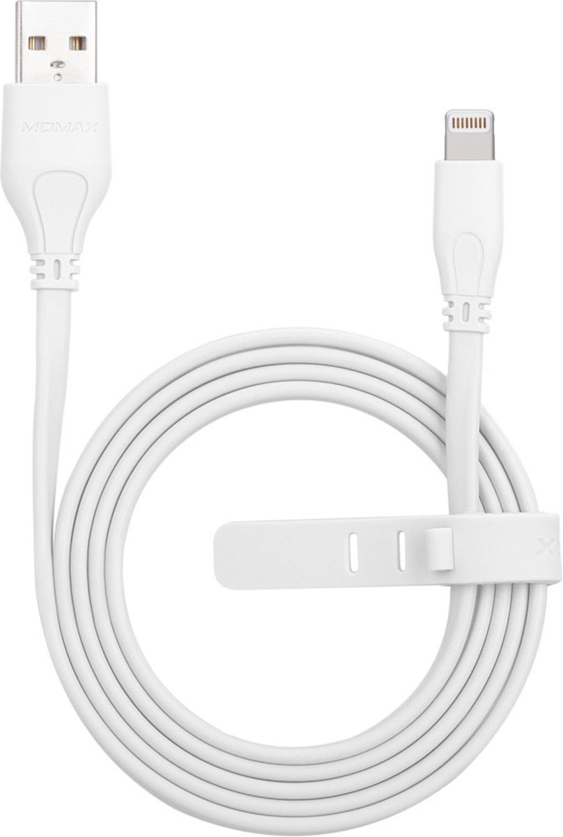 MOMAX MFi Lightning Cable 1 meter - Witte oplaadkabel