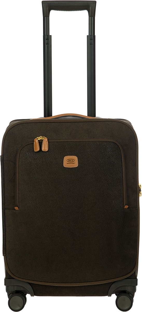 BRIC'S met laptopvak Life Cabin Trolley 55 cm Olive Donkergroen