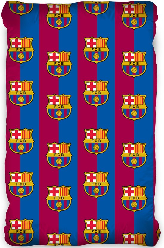 FC Barcelona - Hoeslaken - Eenpersoons - 90 x 200 cm - Multi