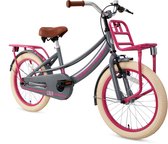 Vélo pour enfants Supersuper Lola - Filles - 18 pouces - Gris-Rose