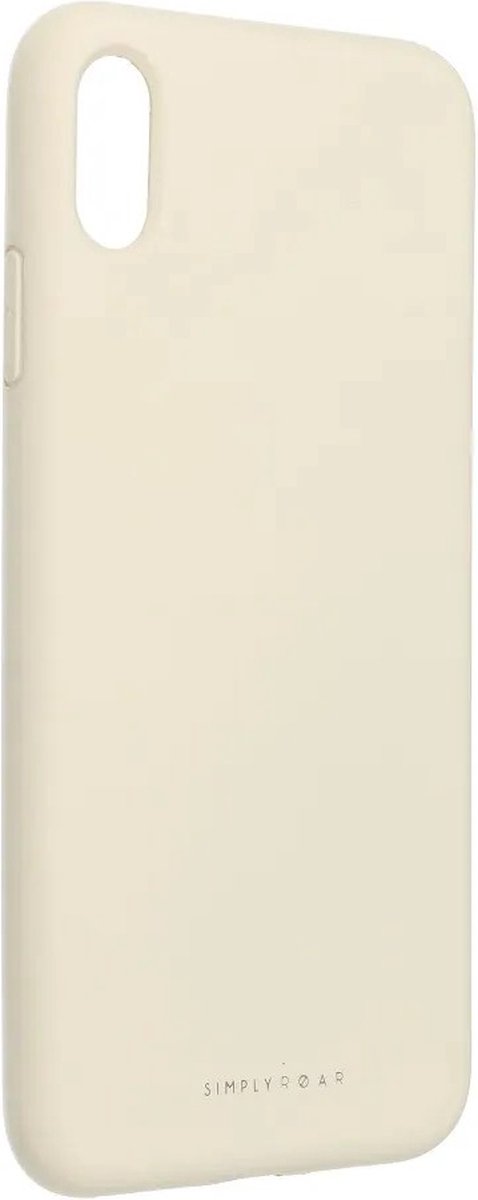 Roar Space Siliconen Back Cover hoesje iPhone Xs Max - Aqua White