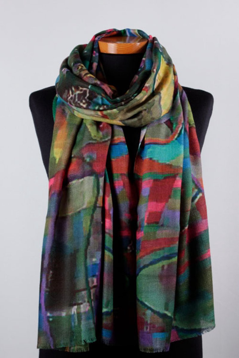Cashmere sjaal Modern - Luxe sjaal - 75 x 200 cm