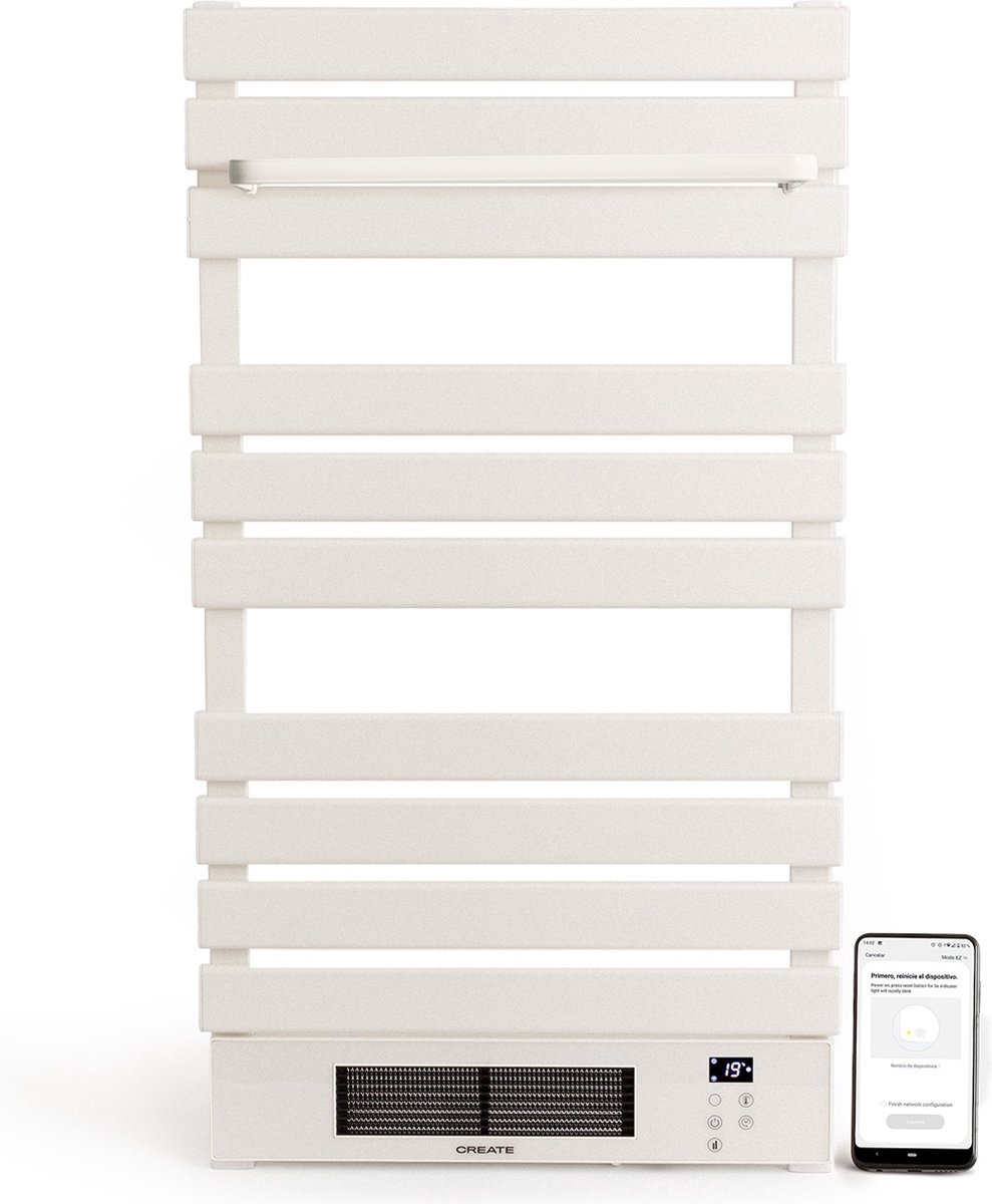 Sèche serviette électrique MADRAS AIR 500W + 1000W Blanc ACOVA