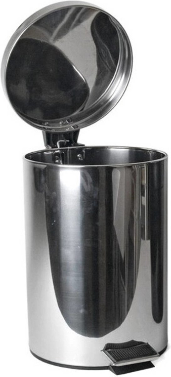 Goedkoopste RVS vuilnisbak/pedaalemmer 3 liter 24 cm - Kleine prullenbakken