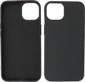 iPhone 14 Plus Hoesje - 2.0mm Dikke Fashion Telefoonhoesje Backcover - Zwart