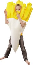Wilbers & Wilbers - Eten & Drinken Kostuum - Lekker Krokante Puntzak Frieten Kind Kostuum - Geel, Wit / Beige - Maat 140 - Carnavalskleding - Verkleedkleding