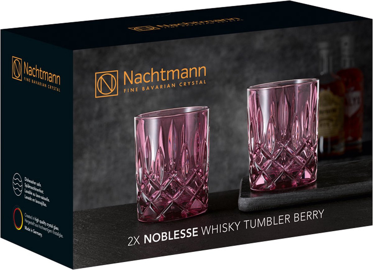 Set 2 Verres à Whisky Nachtmann Noblesse Tabac - Cristal Allemagne - Neuf