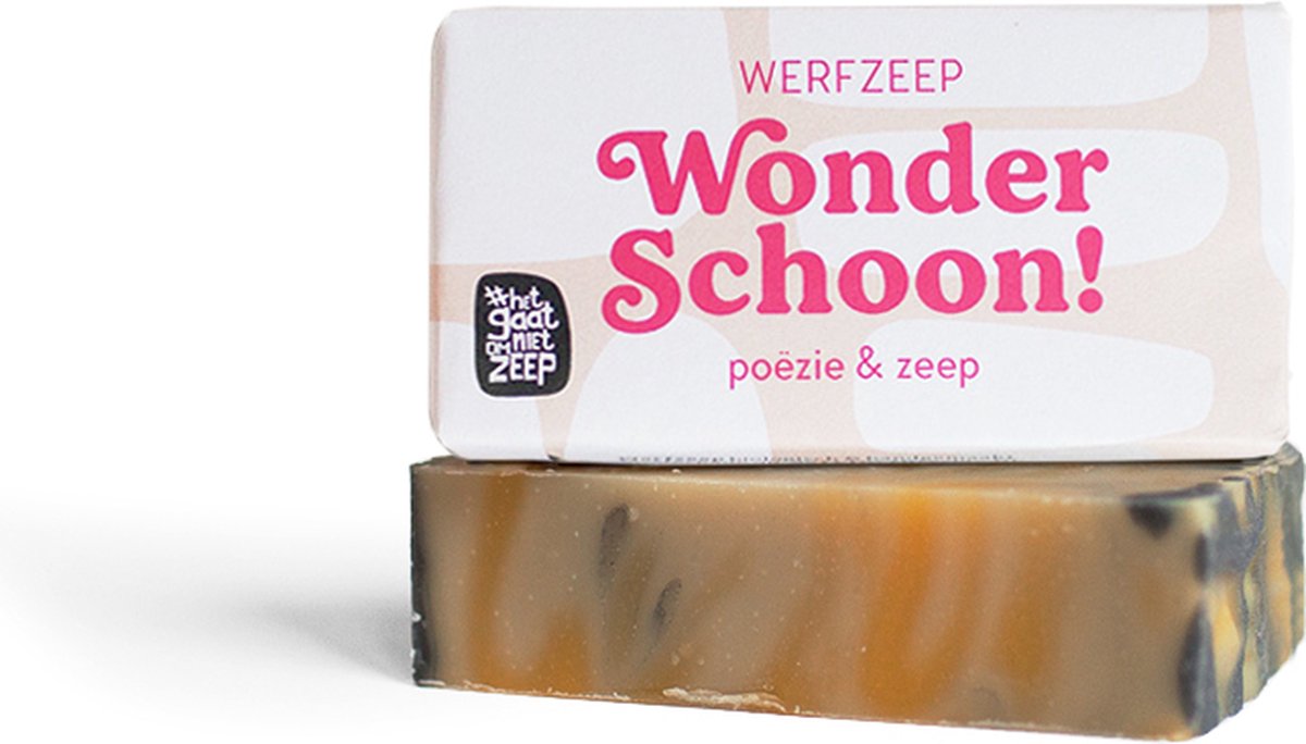 Werfzeep wonderschoon! – Maud Vanhauwaert - Natuurlijke zeep - Handgemaakt - Vegan zeep – 100 gram