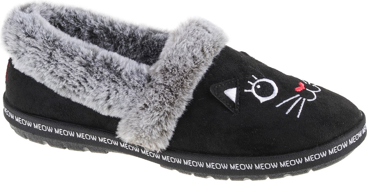 Vrouwen BOBS Too Cozy - Miauw pantoffels Vegan pantoffels 33355 zwart