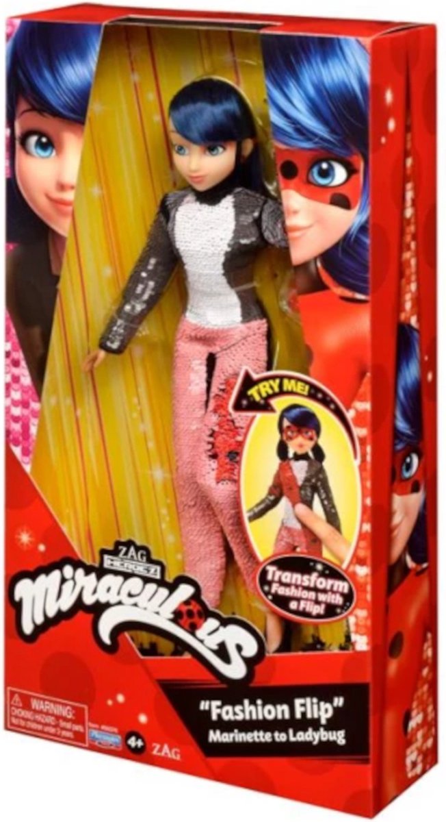 Miraculous - Pop Wonderbaarlijke mode flip marinette naar lieveheersbeestje van Merkloos — afbeelding 4