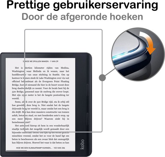 Kobo Sage Protecteur d'écran en Glas trempé (8 pouces) - 3 PACK