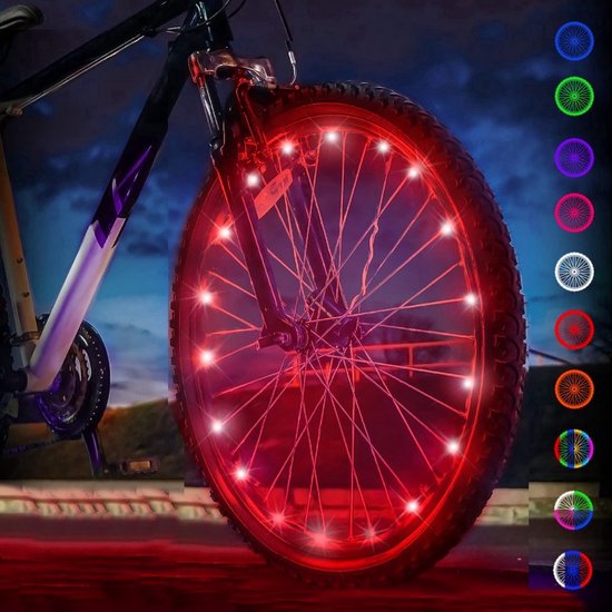 Spaak- en ventielverlichting – beter zichtbaar en extra leuk - Fiets -stoeltje.nl