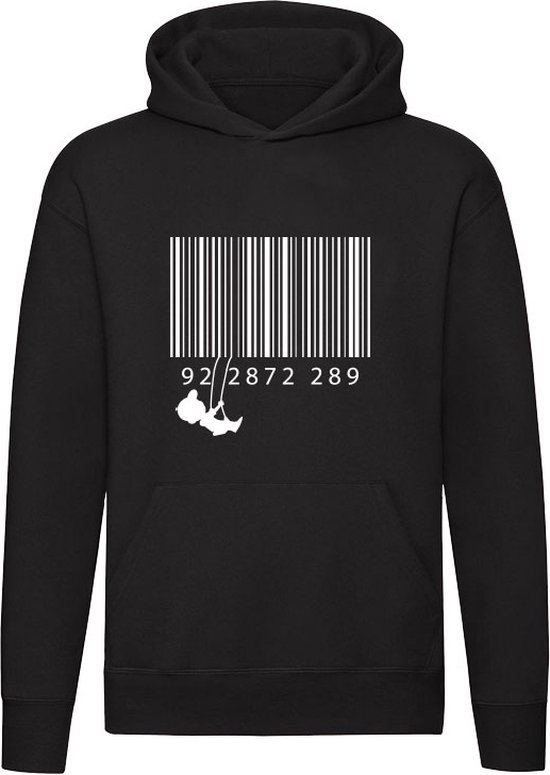 Banksy Barcode Swing Hoodie Artikelcode Streepjescode Zabracode Kunst bol