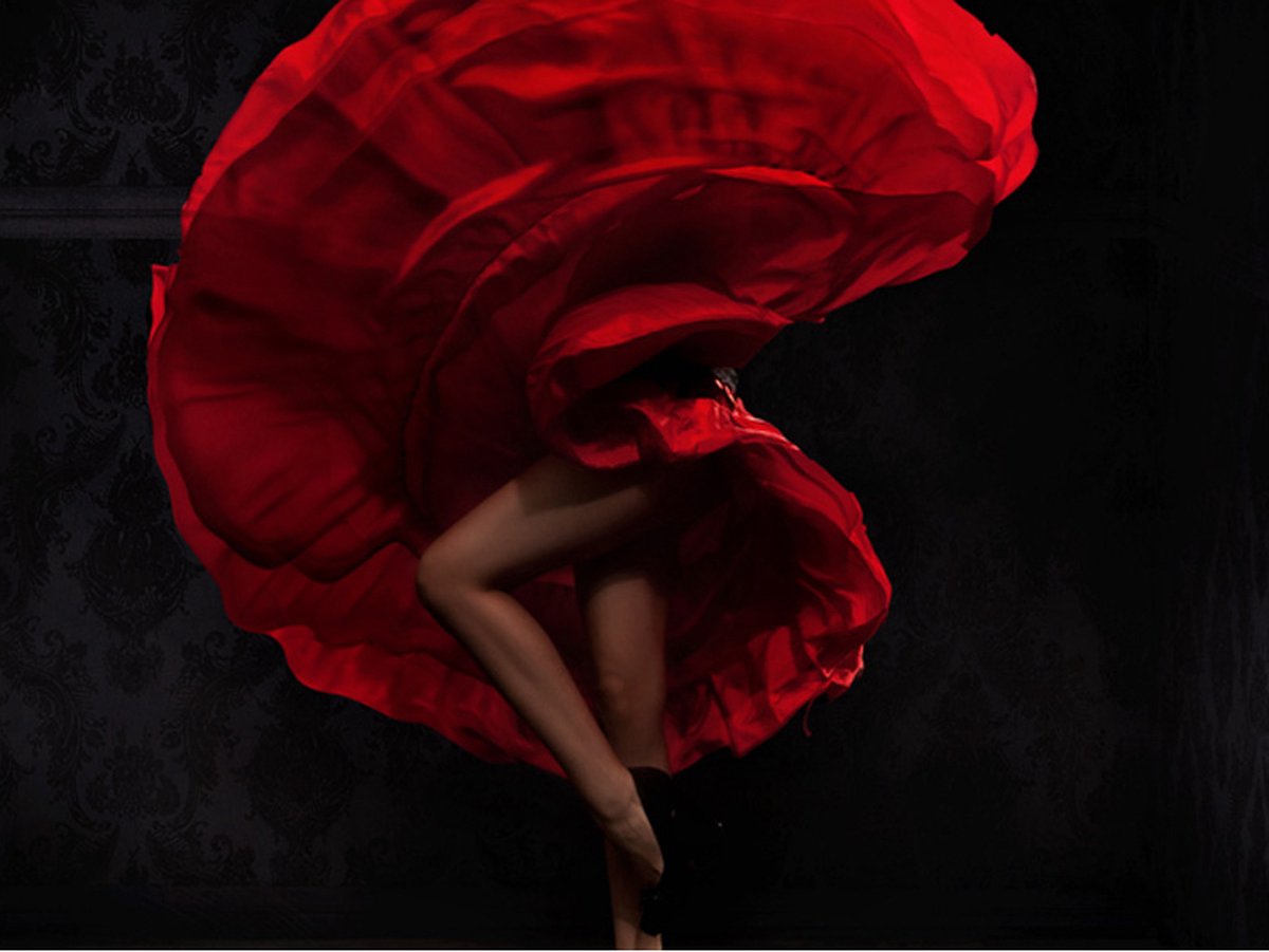 Fotobehang - Flamenco danseres.