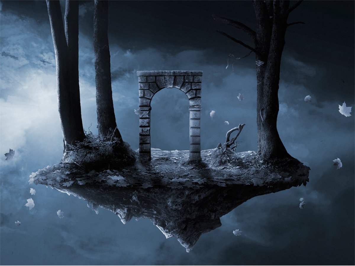 Fotobehang - poort  - fantasie.