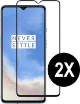 Screenz® - Screenprotector geschikt voor OnePlus 7T - Tempered glass Screen protector geschikt voor OnePlus 7T - Beschermglas - Glasplaatje - 2 stuks