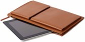 LEXON Laptoptas Documententas Sleeve 14” Flat - Gerecycled Leer - Cognac