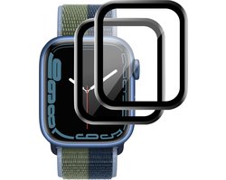 2x Screenprotector geschikt voor Apple Watch SE 44mm 2022 - Folie Screen Protector geschikt voor Apple Watch SE 44mm 2022