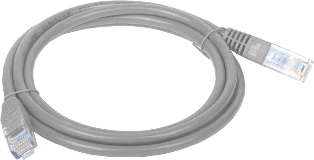 Alantec KKU6SZA0.5 netwerkkabel 0,5 m Cat6 U/UTP (UTP) Grijs