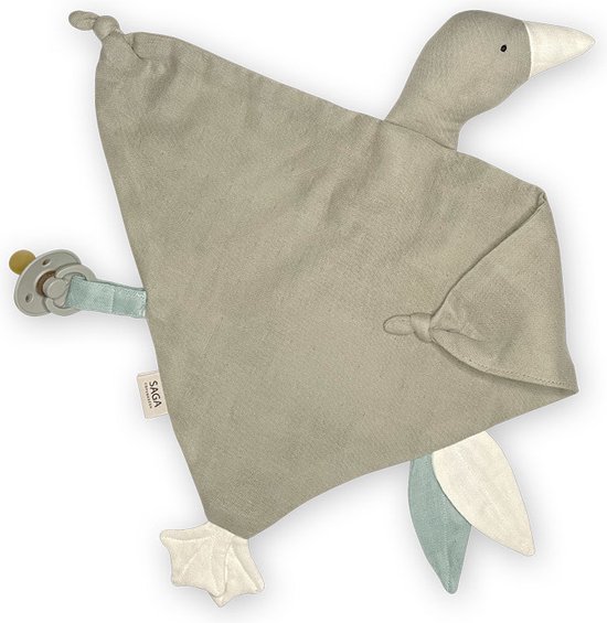 Saga Copenhagen - Knuffeldoekje Bliki - Fopspeendoekje - Misty Rose - 44x46cm - Organisch Katoen van SAGA — afbeelding 3