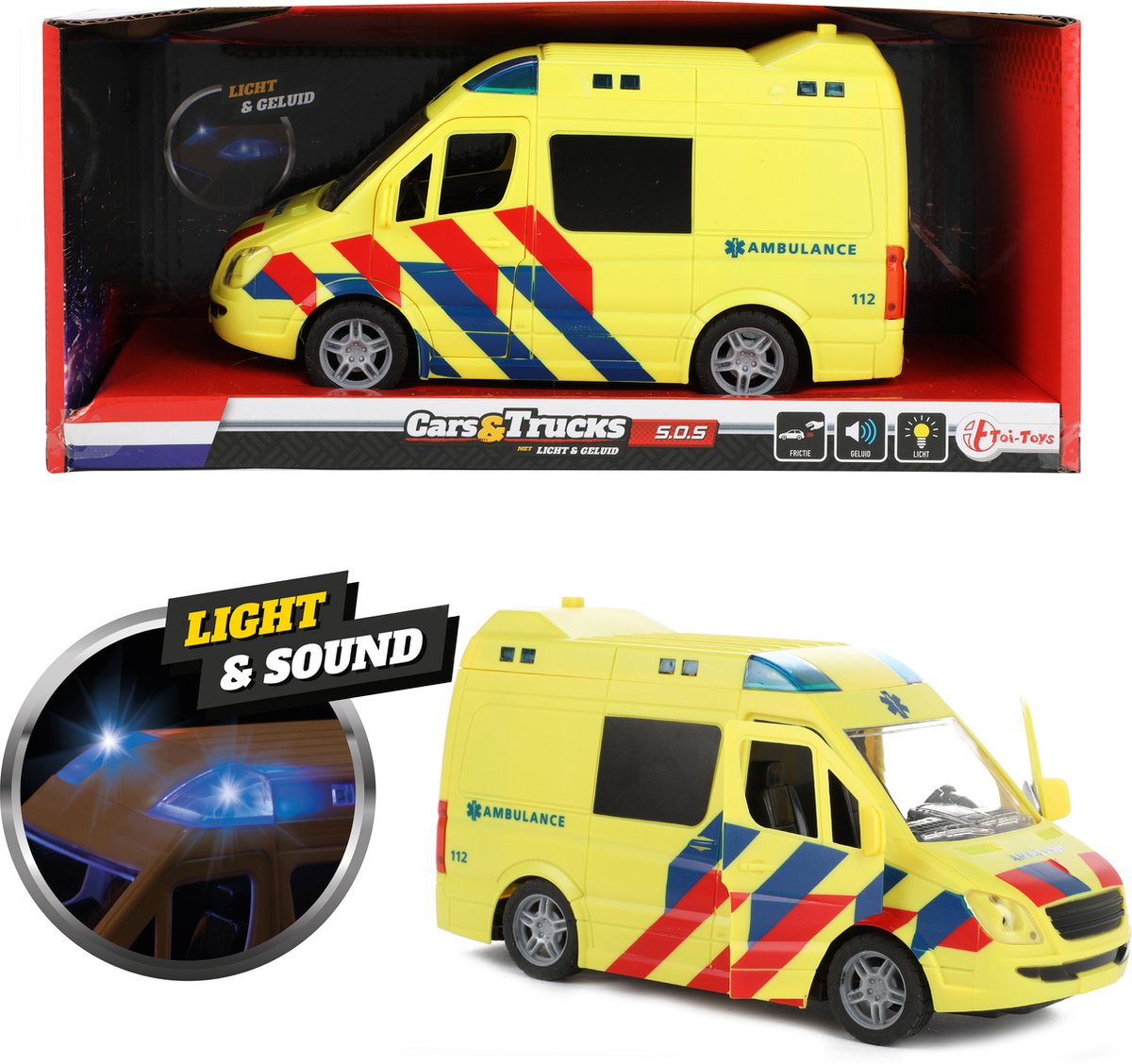 Majorette Grand Series - Mercedes-Benz Sprinter Ambulance NL - Métal -  Lumière et son