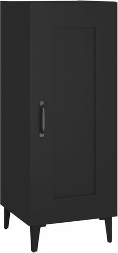vidaXL Buffet Noir 34,5 x 34 x 90 cm Bois traité