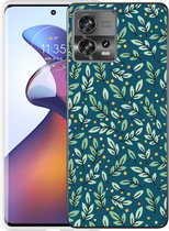 Cazy Hoesje geschikt voor Motorola Edge 30 Fusion - Blaadjespatroon