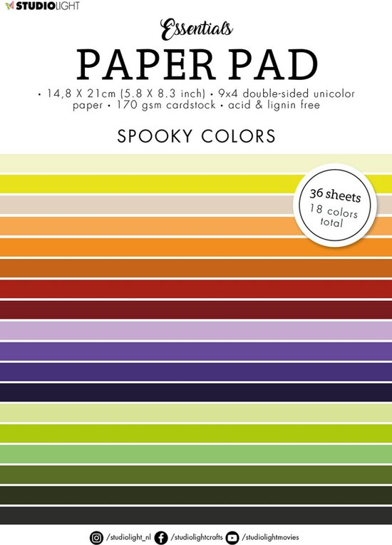 Studio Light Essentials Paper Pad Double sided Unicolor Sp | bol