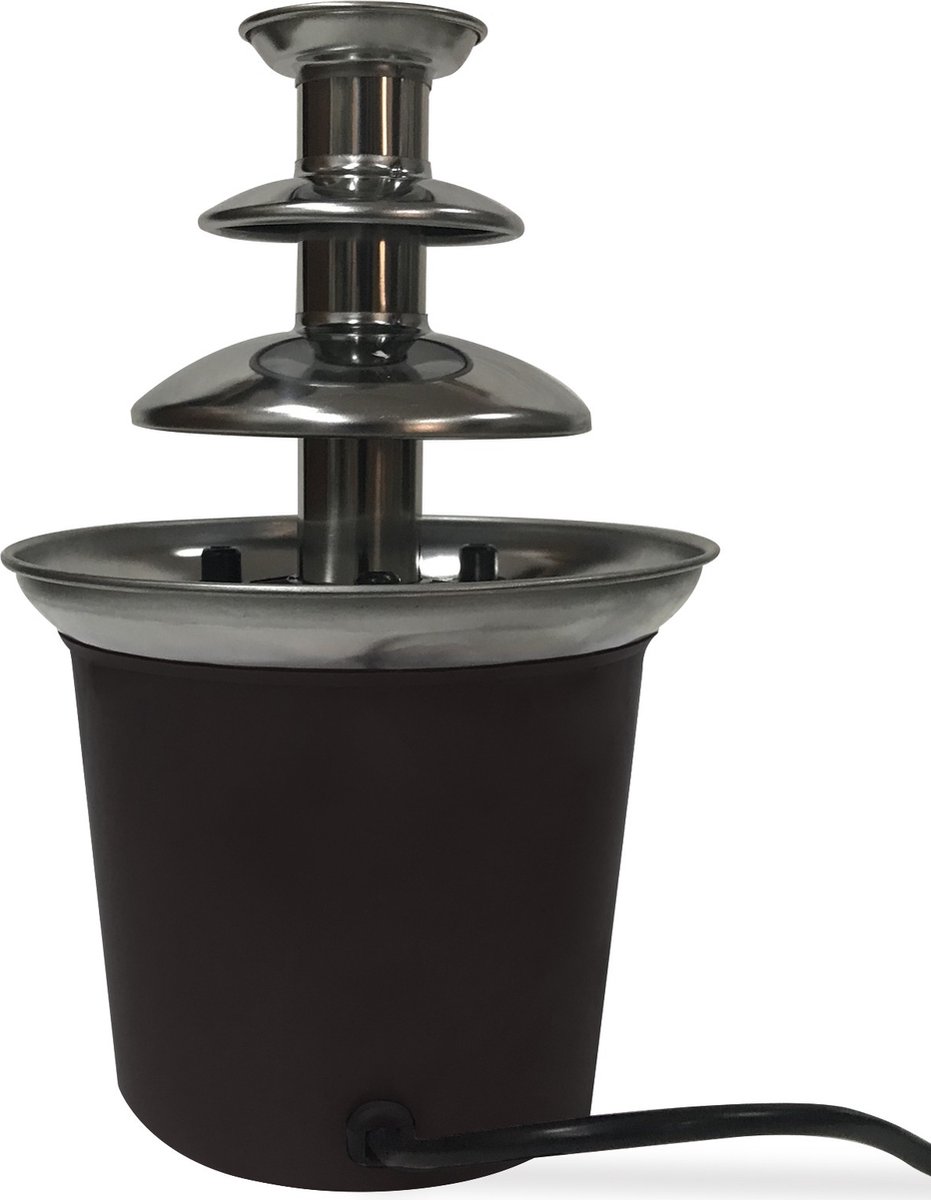 Jago chocoladefontein- 60W - 3 Etages, 400 gr capaciteit, rvs zwart
