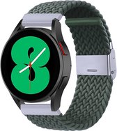 By Qubix Samsung Galaxy Watch 5 Pro - 45 mm - Bracelet tressé - Vert foncé - Largeur de bande : 20 mm