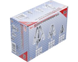 BGS Afnemer-set 2-/3-armig 100 / 120 / 150 mm 3-delig - 6792