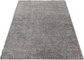 SEHRAZAT Shaggy hoogpolig tapijt, moderne vloerkleed, silber 160x220 cm