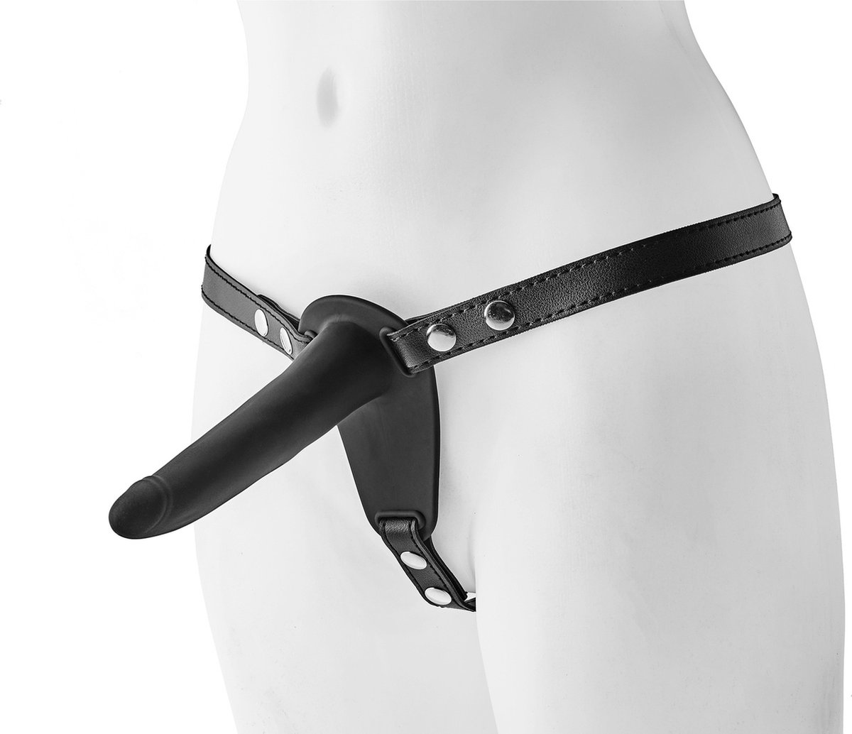 Goedkoopste Dream Toys - Pegging harnas met dildo FantASStic - Zwart
