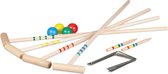 Relaxdays croquet spel - set - hout - buitenspel - kinderen - poortjes ballen en hamers