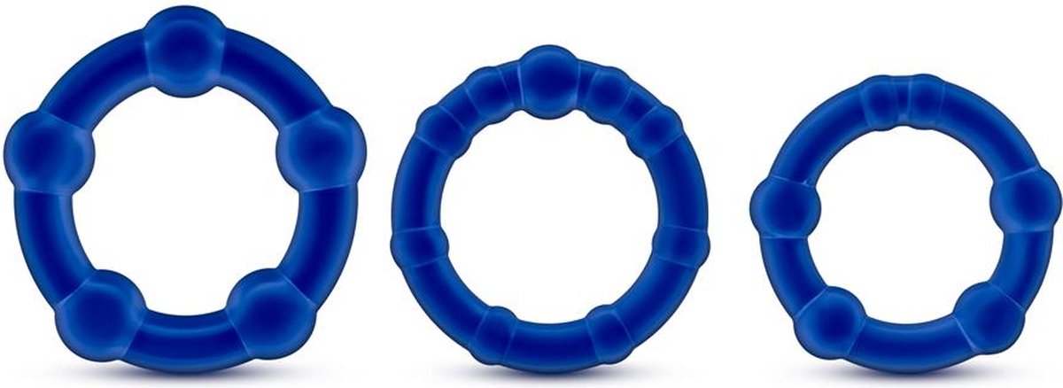 Goedkoopste Blush Cockring STAY HARD BEADED S Blauw