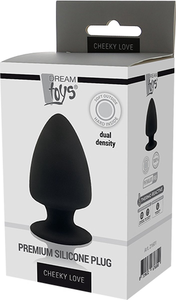 Goedkoopste Dream Toys Buttplug CHEEKY LOVE PREMIUM SILICONE PLUG S Zwart