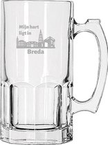 Chope à bière gravée 1ltr Breda