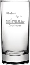 Gegraveerde longdrinkglas 28,5cl Groningen