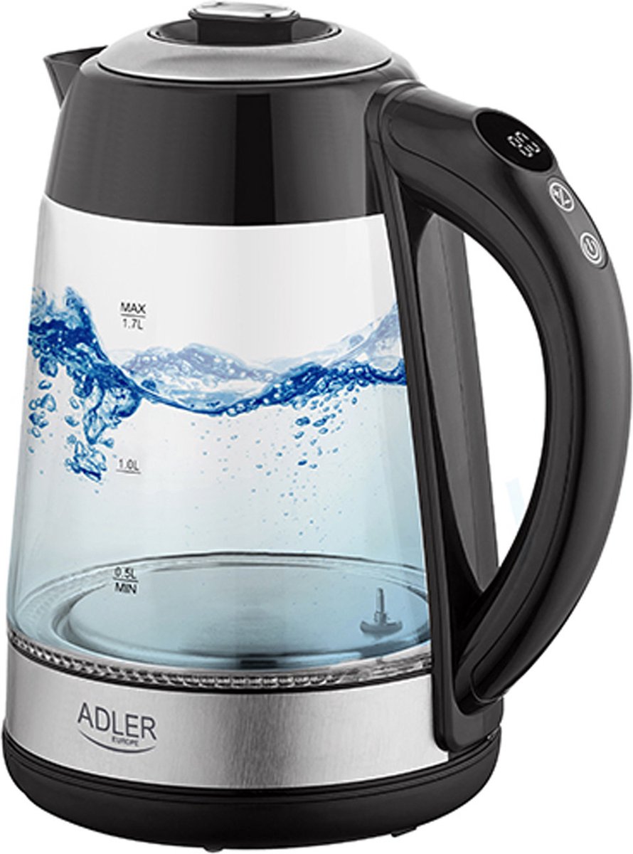 Adler Waterkoker Transparant - Elektrisch - 1.7 L