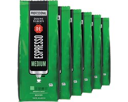 Koffie Douwe Egberts espresso bonen medium roast | 6 x 1 KG