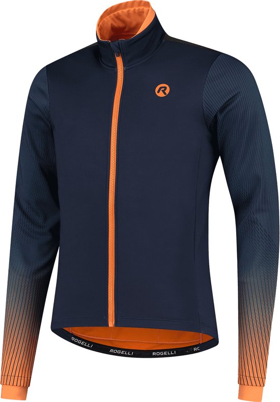 Rogelli Trace Winter Jacket - Veste de cyclisme Homme - Violet / Oranje - Taille S