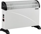 NOVEEN Convector heater CH-5000 met Turbo Fan - elektrische convector verwarming / kachel - staand of hangend - maximaal 2000W - wit