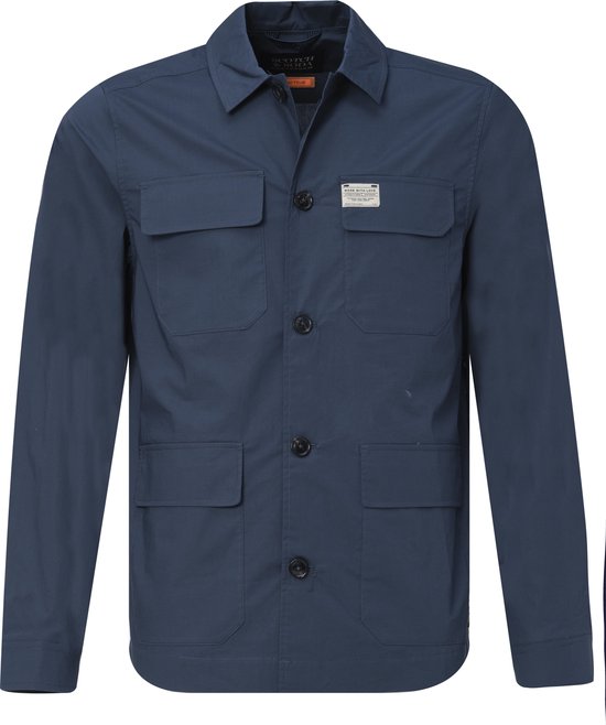Groene SCOTCH & SODA Overshirt BRUSHED WOOL-BLEND CHECKED OVERSHIRT