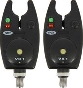 NGT ‘Session’ Rod Pod + 3 x NGT VX-1 Bite Alarm With Volume Control + NGT 5 x 12v batterijen | Rodpod
