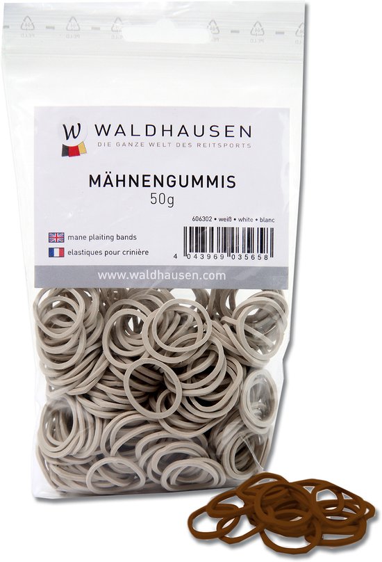 Mane Plaiting Bands, Bag 50 G | - Waldhausen